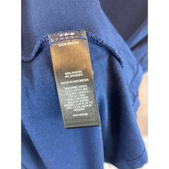 NWT Express Open Chest Long Sleeve Blue Dress Size Medium - Picture 3 of 5